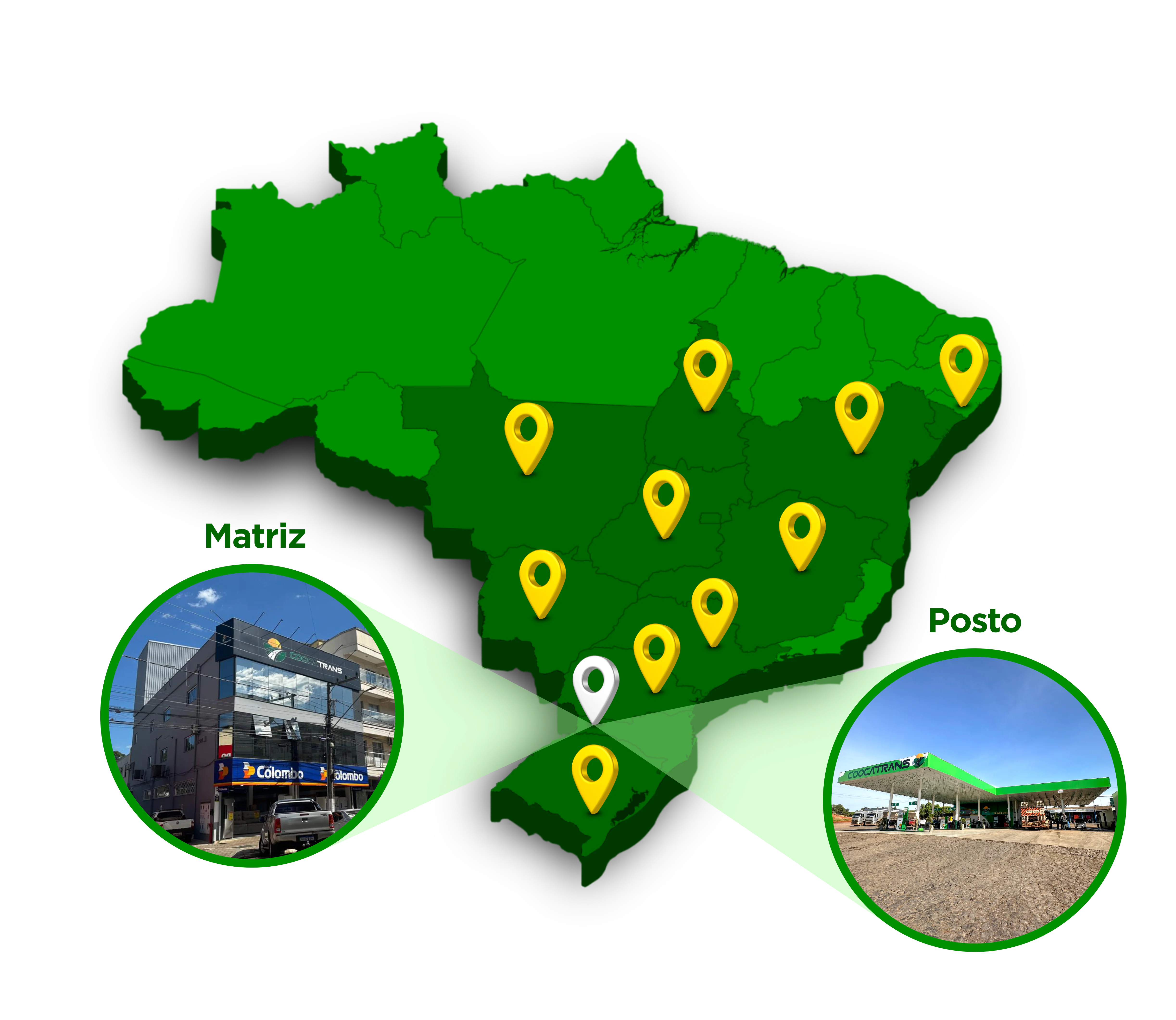 Mapa do Brasil com Unidades